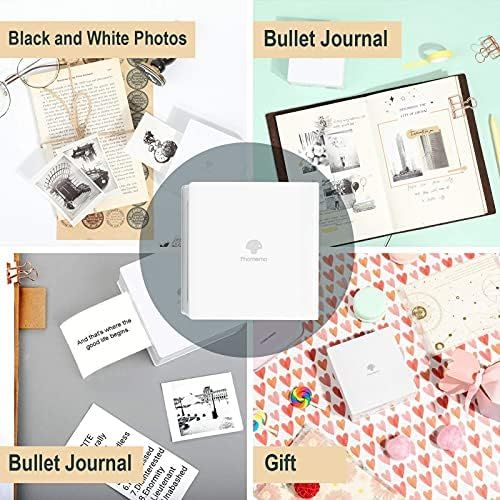  [아마존베스트]Phomemo M02 Pocket Printer Mini Photo Printer Bluetooth Printer Mobile Thermal Sticker Printer Compatible with Smartphone and Tablet for Learning Assistants Bullet Journal To Do Li