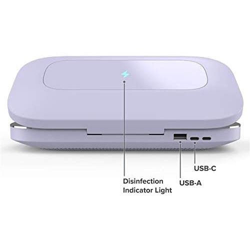  PhoneSoap Pro UV Smartphone Sanitizer & Universal Charger | Patented & Clinically Proven UV Light Disinfector | (Lavender)