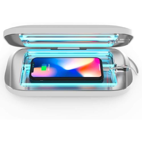  PhoneSoap Pro UV Smartphone Sanitizer & Universal Charger | Patented & Clinically Proven UV Light Disinfector | (White)