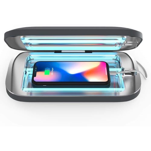  PhoneSoap Pro UV Smartphone Sanitizer & Universal Charger | Patented & Clinically Proven UV Light Disinfector | (Charcoal)