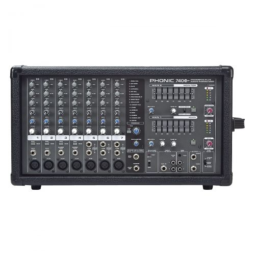  Phonic},description:An updated version of their popular 740 powered mixer, Phonics Powerpod 740 Plus features dual 7-band graphic EQ, 16 high-definition digital effects; stereo RCA