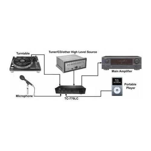  [아마존베스트]Phono Preamps Technolink TC-770LC High Gain Phono/Mic/Aux Preamp