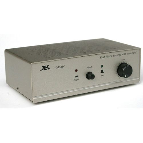  [아마존베스트]Phono Preamps TCC TC-753LC SILVER Phono Preamp w/Level Control and AUX Input