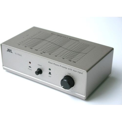  [아마존베스트]Phono Preamps TCC TC-753LC SILVER Phono Preamp w/Level Control and AUX Input