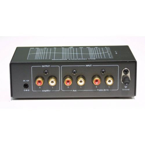  Phono Preamps TCC TC-753LC BLACK Phono Preamp wLevel Control and AUX Input