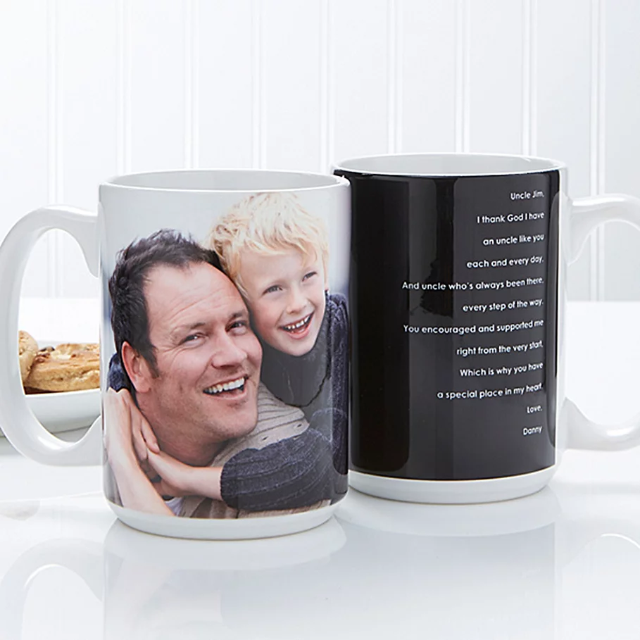 Photo Sentiments For Him 15 oz. Mug in White