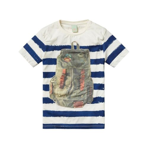  Photo Printed T-Shirt - Navy