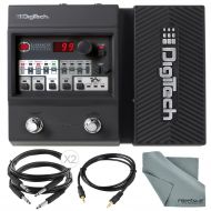 Photo Savings DigiTech Element XP Guitar Multi Effects Pedal + Accessory Bundle with Cables and Fibertique Cloth
