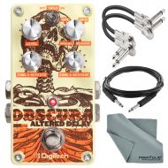 Photo Savings DigiTech Obscura Altered Delay Pedal and Accessory Bundle with 2X Cables + Fibertiqu Cloth