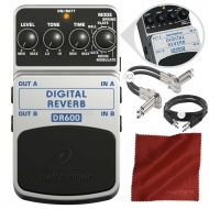 Photo Savings Behringer DR600 Digital Reverb Stompbox Pedal and Accessory Bundle