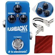 Photo Savings TC Electronic Flashback Mini Delay Mini Guitar Effects Pedal with TonePrint and Accessory Bundle