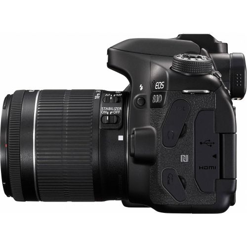  Photo Savings Canon EOS 80D DSLR Camera with EF-S 18-55mm f3.5-5.6 IS STM Lens & EF-S 55-250mm f4-5.6 IS STM Lens and 500mm f8 Manual Focus Telephoto Lens + T-Mount Adapter along with Deluxe