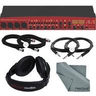 Photo Savings Behringer Firepower FCA1616 FireWireUSB 2.0 AudioMIDI Interface with Closed-Back Headphones and Basic Accessory Bundle