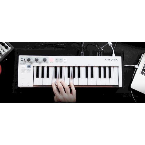  Photo Savings Arturia KeyStep 32-Note Slimkey Velocity and Aftertouch Controller and Sequencer & Deluxe Bundle w Samson Meteor Mic + SR350 Headphones + More