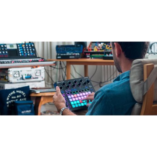  Photo Savings Novation Circuit Groove Box 2-Part Synth, Drum Machine, Sequencer + Sample Import with Marantz Professional Pod Pack 1 USB Microphone Kit and Deluxe Accessory Bundle