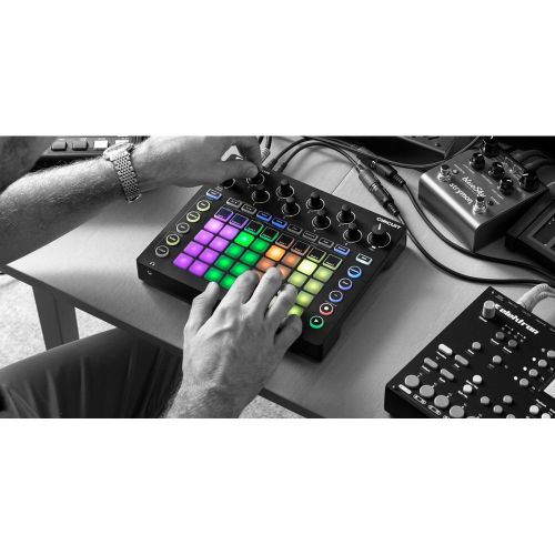  Photo Savings Novation Circuit Groove Box 2-Part Synth, Drum Machine, Sequencer + Sample Import with Marantz Professional Pod Pack 1 USB Microphone Kit and Deluxe Accessory Bundle