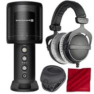 Photo Savings Beyerdynamic FOX professional USB Studio Microphone with Beyerdynamic DT770 Pro 80 ohm Headphones and Accessory Bundle