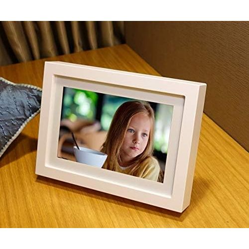  [아마존베스트]PhotoSpring 8 (16GB) 8-inch WiFi Cloud Digital Picture Frame - Battery, Touch-Screen, Plays Video and Photo Slideshows, HD IPS Display, iPhone & Android app (White - 15,000 Photos)