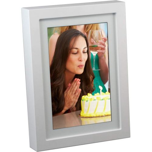  [아마존베스트]PhotoSpring 8 (16GB) 8-inch WiFi Cloud Digital Picture Frame - Battery, Touch-Screen, Plays Video and Photo Slideshows, HD IPS Display, iPhone & Android app (White - 15,000 Photos)