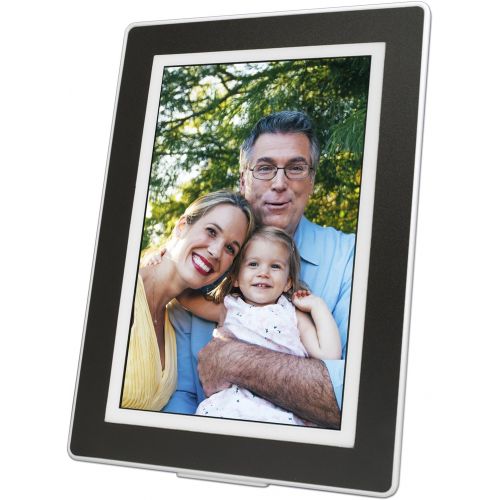  PhotoSpring (16GB) 10 inch WiFi Cloud Digital Picture Frame - Battery, Touch Screen, Plays Video and Photo Slideshows, HD IPS Display, iPhone & Android app (WhiteBlack Mat - 15,00