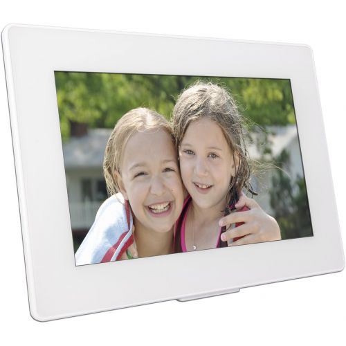  PhotoSpring (32GB) 10-inch WiFi Cloud Digital Picture Frame - Battery, Touch-Screen, Plays Video and Photo Slideshows, HD IPS Display, iPhone & Android app (White - 32,000 Photos)