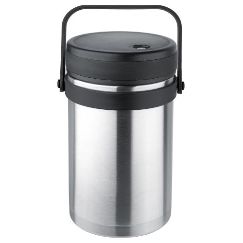  Isosteel VA-9683 1.5 liter 51 fl. oz 188 Stainless Steel Double-Wall Vacuum Food Container incl. 3 plastic containers