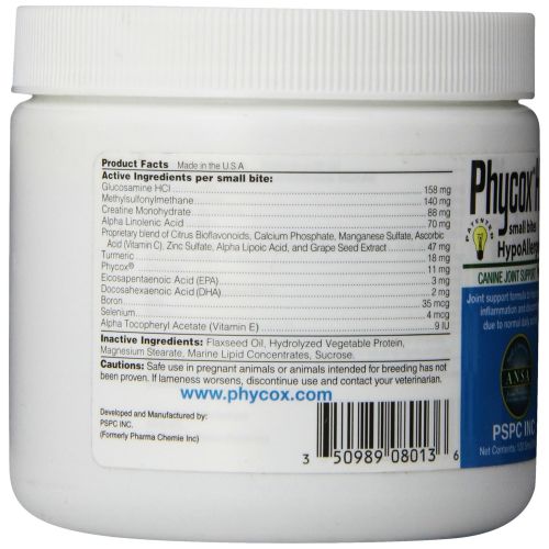  PhyCox 120 Count Hypoallergenic Small Bites for Pets