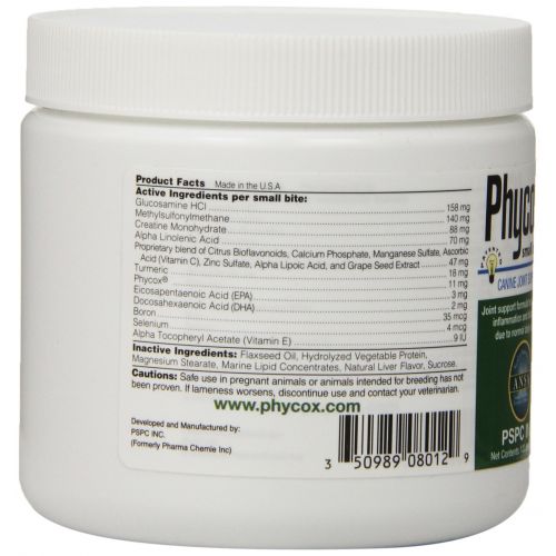  PhyCox Canine Joint Support Small Bites, 120 Count