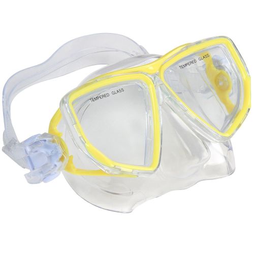  Physionics Schnorchelset | mit Tauchmaske und Schnorchelrohr, inkl. Ablassventil, Farbauswahl | Taucherbrille, Schnorchelmaske, Snorkeling Mask, Herren, Damen, Erwachsene, Kinder