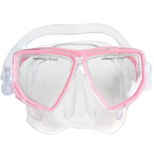  Physionics Schnorchelset | mit Tauchmaske und Schnorchelrohr, inkl. Ablassventil, Farbauswahl | Taucherbrille, Schnorchelmaske, Snorkeling Mask, Herren, Damen, Erwachsene, Kinder