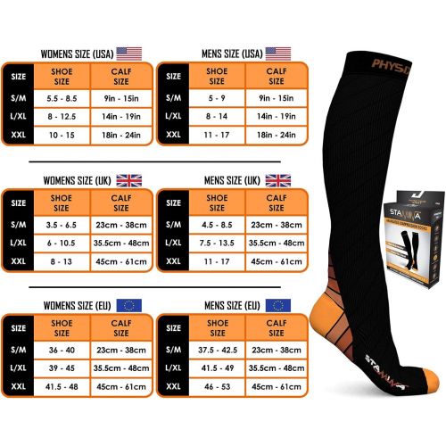  [아마존 핫딜] [아마존핫딜]Physix Gear Sport Compression Socks for Men & Women 20-30 mmHg - Athletic Fit