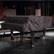 Piano Covers Ltd Black Quilted Grand Piano Cover for Pianos From 57 - 59