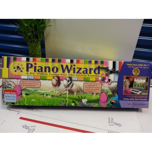  Piano Wizard Academy - Learn to Play Piano While Playing a Game - With 49 Key Midi Professional Digital Keyboard