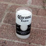 Pic76 Man Cave Scented Soy Candle made from a repurposed upcycled Corona Beer Bottle