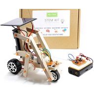 [아마존베스트]Pica Toys Wooden Solar & Wireless Remote Control Robotics Creative Engineering Circuit Science STEM Building Kit - Dual Powers for Electric Motor - DIY Experiment for Kids, Teens a