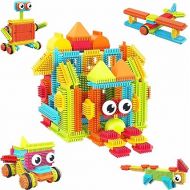 PicassoTiles 120pcs Hedgehog Interlocking Building Blocks Tiles Construction Toy Set Learning Playset STEAM Development Preschool Kindergarten Toy for Kids Age3+ PTB120