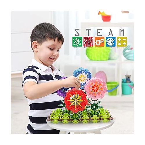  PicassoTiles Building Chips 600 Pieces Interlocking Construction Chips Creative Disc Block Toy Set STEM Learning Toys for Early Education and Child Brain Development Kids Boys Girls Age 3 and Up PTF60