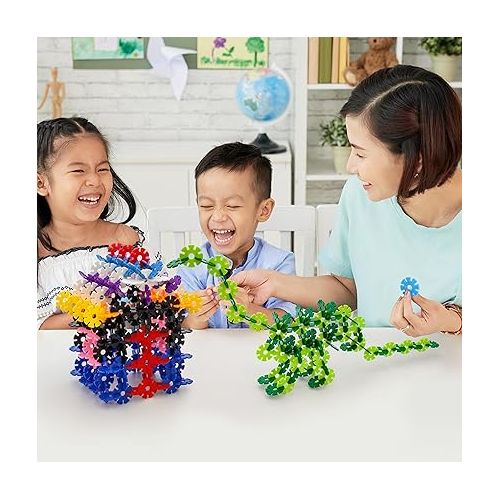  PicassoTiles Building Chips 600 Pieces Interlocking Construction Chips Creative Disc Block Toy Set STEM Learning Toys for Early Education and Child Brain Development Kids Boys Girls Age 3 and Up PTF60