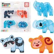 PicassoTiles Magnet Tile Animal Friends Action Figure Playset Mix or Match Figurine Wildlife Character Toy STEM Learning Construction Building Magnetic Tiles Educational Pretend Play Kit Ages 3+ PTA29