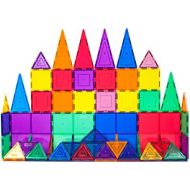 [아마존베스트]PicassoTiles 60 Piece Set 60pcs Magnet Building Tiles Clear Magnetic 3D Building Blocks Construction Playboards - Creativity beyond Imagination, Inspirational, Recreational, Educat