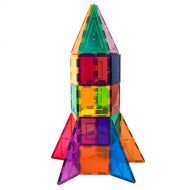 PicassoTiles 32 Piece Magnetic Building Block Rocket Booster Theme Set Magnet Construction Toy Educational Kit Engineering STEM Learning Playset Child Brain Development Stacking Bl