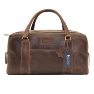 Picchio Large Real Premium Quality Cowhide Leather Duffel Travel Bag Gym Bag Overnighter Bag Men Women