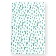 Mini Crib Sheet with Cactus Pattern - 100% Organic Cotton Pack n Play Fitted Sheet - Premium Mini Pack and Play Sheets - Pickle & Pumpkin Sheet Compatible as Graco Pack n Play Shee