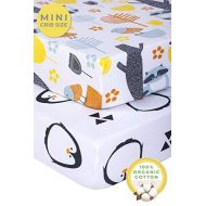[아마존베스트]Pickle & Pumpkin Graco Pack n Play Mattress Sheet | 100% Organic Cotton Mini Crib Sheets 2 pack | Girls & Boys | Playard Sheets for Portable Cribs, Pack and Play Mattress, Playpen