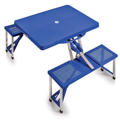  Picnic Time Blue Folding Table with Seats by Oniva