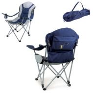 Picnic Time Utah Jazz Navy Polyester Reclining Camp Chair by Oniva