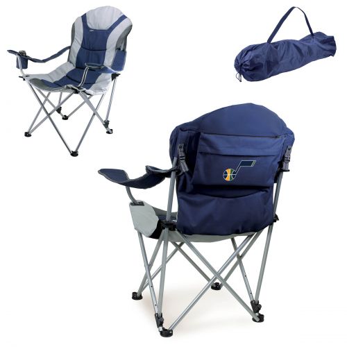  Picnic Time Utah Jazz Navy Polyester Reclining Camp Chair by Oniva