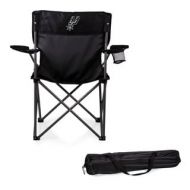 Picnic Time San Antonio Spurs Black Metal and Polyester Camping Chair by Oniva