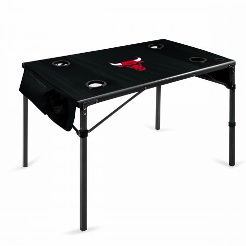  Picnic Time Chicago Bulls Soft Top Metal Polyester Travel Table by Oniva