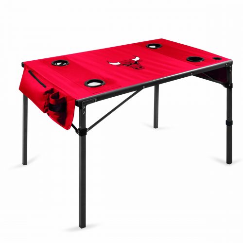  Picnic Time Chicago Bulls Soft Top Metal Polyester Travel Table by Oniva